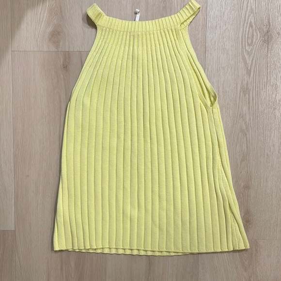 Anthropologie Yellow Ribbed Tank Top - Picture 4 of 5